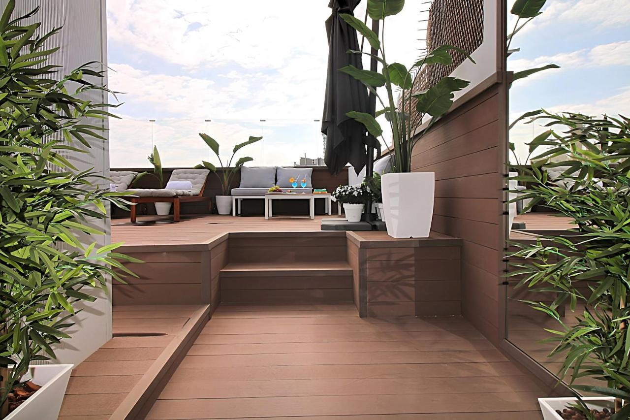 Incredible Penthouse With Jacuzzi In The Center, Unique In The Area Apartment บาร์เซโลนา ภายนอก รูปภาพ